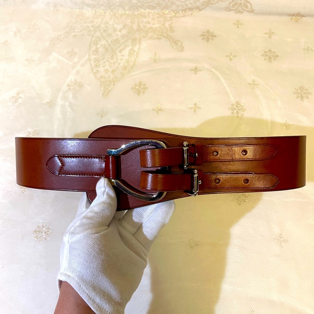 RALPH LAUREN vintage corset belt in brown